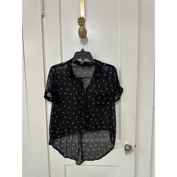 Forever 21 Y2K women’s size small polka dot top - Picture 1 of 9